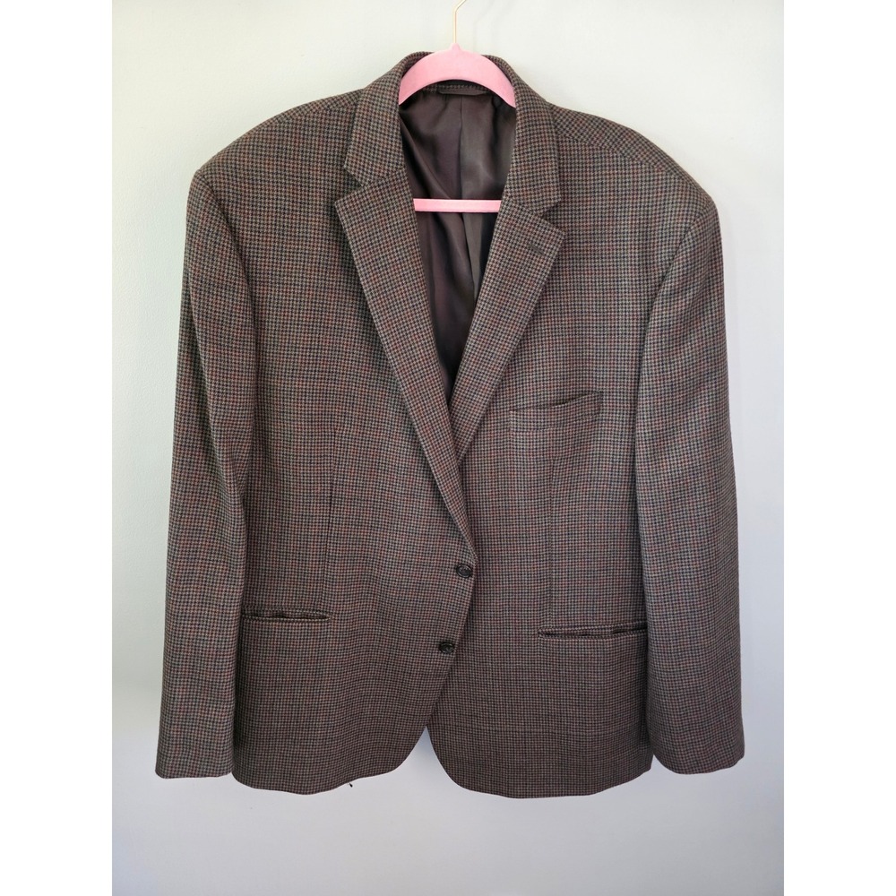 Lauren‎ Ralph Lauren Mens Brown Houndstooth Blazer Sport Coat Two Button Macy's